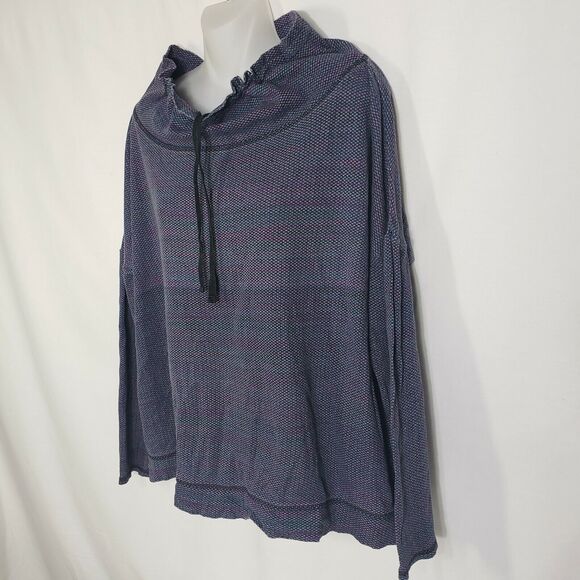 Talbots Womens Sweatshirt Medium Funnel Neck Drawstring Pullover Athleisure - Picture 4 of 8